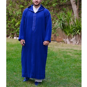 Новый мусульманский длинный халат для ближневосточного народного костюма с капюшоном Саудовская Аравия ислам Абая Дубай Роскошная мода