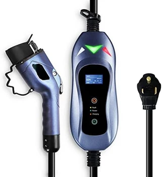 Портативное зарядное устройство для электромобилей на 2 штуки (40 Ампер, 240 Вольт, 25-футовый кабель), Автомобильная зарядная станция для электромобилей с NEMA 14-50P, сертификат ETL