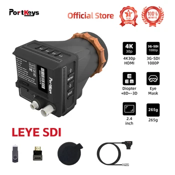 Портключи LEYE SDI Электронный Видоискатель для DSLR 2,4-дюймовый ЖК-EVF Монитор HDMI/SDI с Регулируемым Диоптрийным Видоискателем для Sony fx6