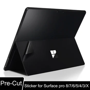 Предварительно вырезанная Защитная Сплошная виниловая наклейка Skin для Microsoft Surface Pro 9/8/7/6/5/4/3/X Пленка для обложки ноутбука, наклейка сзади и по краям