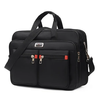Простая сумка-Тоут Для Мужчин, деловой портфель, сумочка для 15,6-дюймовых ноутбуков, сумки на плечо большой емкости, дорожная сумка-мессенджер для ноутбуков