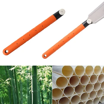 Прочная оранжевая ручка для двусторонней пилы, нескользящая удобная ручка для захвата, обеспечивающая устойчивость при работе с деревом для дома, сада, двора