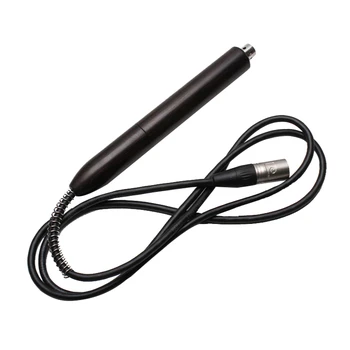 Ручка из черного дерева для утюжка с электрическим обрезом кожи с резьбовым интерфейсом M8, инструменты для рукоделия из кожи своими руками