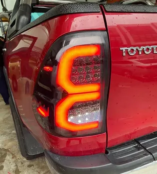 Светодиодные тормозные задние фонари Для Toyota Hilux Revo 2015 2016 2017 2018 2019 2020 2021 2022 Последовательный задний фонарь Аксессуары для автомобилей