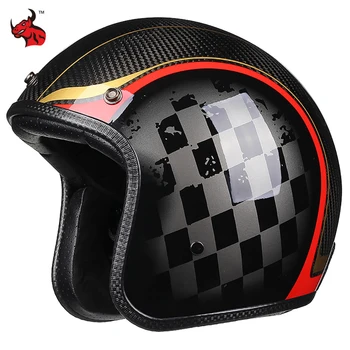 Сертифицированный 3C шлем из углеродного волокна с открытым лицом, Шлем для езды на Мотобайке, Электрический Мото-Шлем Для Взрослых, Каско, Мото-Оборудование для мотоциклов