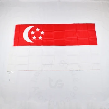 Сингапурский национальный флаг 90*150 см, подвесной баннер для встречи, парада, вечеринки.Подвешивание, украшение