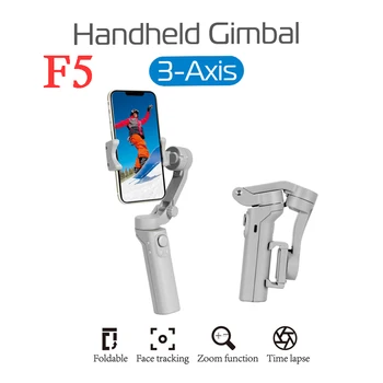 Складной 3-Осевой Ручной стабилизатор F5 для смартфона Gimbal для iPhone Samsung OPPO xiaomi realme Huawie vivo OnePlus для YouTube