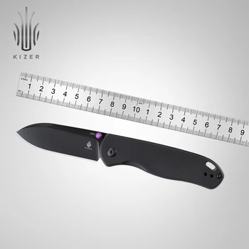 Складной Нож Kizer V3619C1/V3619C2 Drop Bear 2022, Новая Черная Алюминиевая Ручка и Стальное лезвие 154 см, Открытый EDC-Нож