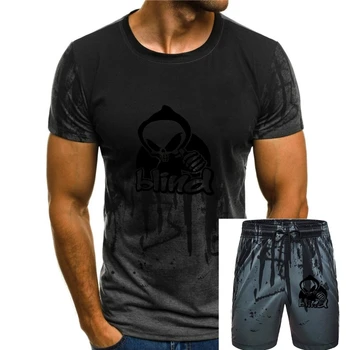 Слепой скелет. Канадские футболки для мужчин, топы с гавайскими рукавами, футболки нового дизайна, футболки с круглым вырезом в ДЕНЬ дурака, персонализированные