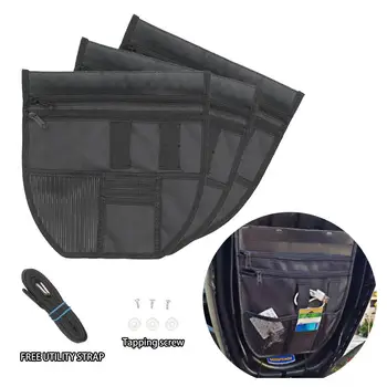Сумка для сиденья мотоцикла, сумка для хранения под сиденьем, Органайзер с двойным карманом, сумка на эластичном ремне, Модифицированные детали