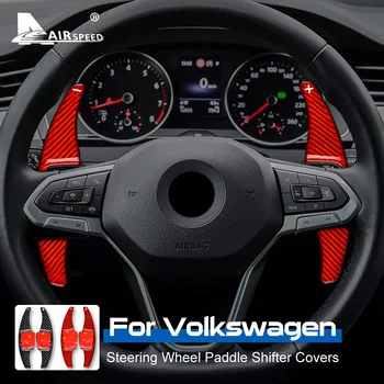 Удлинитель рулевого колеса автомобиля из настоящего твердого углеродного волокна для Volkswagen VW Tiguan Golf 6 7 8 MK6 MK7 MK8 POLO Внутренняя отделка