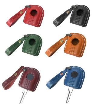 Чехол для ключей от автомобиля, кожаный Открыватель замка Для Скутера Peugeot Django 150, Кожаная цепочка для ключей, Веревка