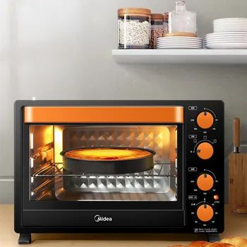 Электрическая печь Midea, бытовая полностью автоматическая выпечка, многофункциональный независимый температурный режим, печь для пиццы объемом 35 л
